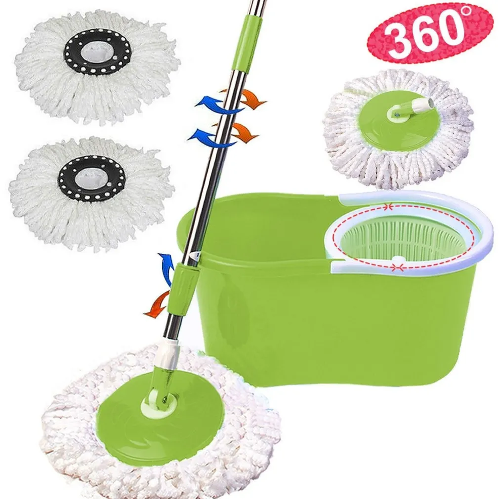 ROTATING MOP ROTO MOP MOCIO ROTANTE IN MICROFIBRA CON SECCHIO STRIZZATORE 360°
