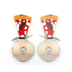 ROTELLA TAGLIAPIZZA TAGLIA PIZZA DECORATA TRANCIO PIZZA SOUVENIR