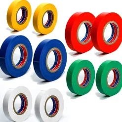 ROTOLI NASTRO ISOLANTE COLORATO VARI COLORI PER ELETTRICISTA PVC 15 mm  X 1,5cm