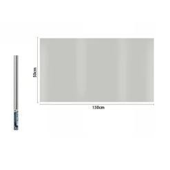 ROTOLO PELLICOLA PER FINESTRE OSCURANTE GRIGIA 150 X 50 CM ADESIVA VETRO 70873