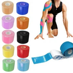 ROTOLO TAPE KINESIOLOGIA KINESIO NASTRO ELASTICO PER SUPPORTO MUSCOLARE SPORT