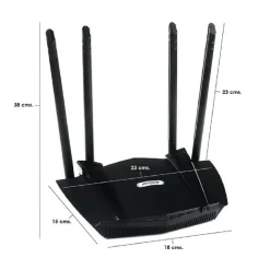 ROUTER WIRELESS AC1200 WIFI 2.4GHZ+5GHZ FULL GIGABIT DUAL BAND WPS CASA Q-WX1600