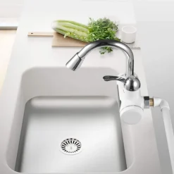 RUBINETTO ACQUA FREDDA CALDA RISCALDATORE ELETTRICO DOCCIA BAGNO CUCINA Q-SL9