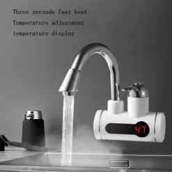 RUBINETTO ACQUA FREDDA CALDA RISCALDATORE ELETTRICO DOCCIA BAGNO CUCINA Q-SL9