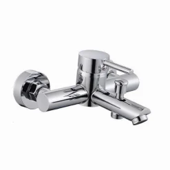 RUBINETTO BAGNO MODERNO CROMATO LUCIDO MISCELATORE ORIENTABILE PER VASCA 87390