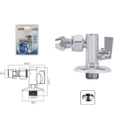 RUBINETTO SOTTOLAVABO A SFERA CON FILTRO SNODO 1/2 3/8 BIDET BAGNO CUCINA 59350