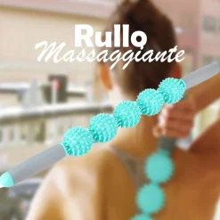 RULLO BASTONE MASSAGGIO MUSCOLARE 45.5CM GAMBE, SCHIENA, MIGLIORA CIRCOLAZIONE