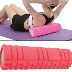 RULLO FITNESS PILATES SCHIUMA TUBO ESERCIZI PALESTRA YOGA MASSAGGI SCHIENA 45x14