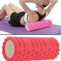 RULLO FITNESS PILATES SCHIUMA TUBO ESERCIZI PALESTRA YOGA MASSAGGI SCHIENA 33x14