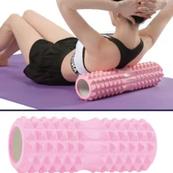 RULLO FITNESS PILATES SCHIUMA TUBO ESERCIZI PALESTRA YOGA MASSAGGI SCHIENA 33x13