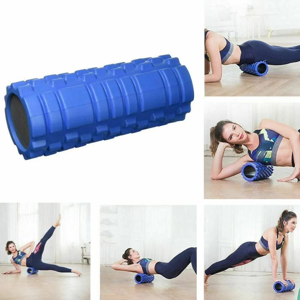 RULLO FITNESS PILATES SCHIUMA TUBO ESERCIZI PALESTRA YOGA MASSAGGI SCHIENA