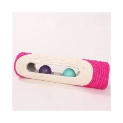 RULLO IN SISAL TIRAGRAFFI 29 X 7,5 CM CON PALLINE SONORE GIOCO PER GATTI