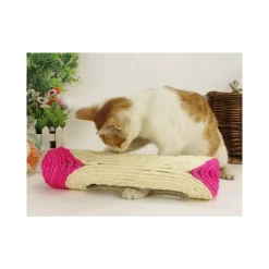 RULLO IN SISAL TIRAGRAFFI 29 X 7,5 CM CON PALLINE SONORE GIOCO PER GATTI