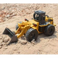 RUSPA BULLDOZER RADIOCOMANDATO TRATTORE CARICATORE FRONTALE GIOCATTOLO BAMBINI