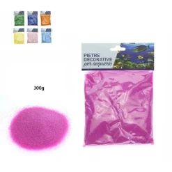 SABBIA DECORATIVA PER ACQUARIO 300GR DECORAZIONE FONDALE GIARDINO COLORATA 70248