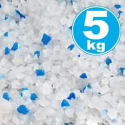 SABBIA SILICEA ANTIODORE CRISTALLI 1-8mm 5 KG BIODEGRADABILE LETTIERA GATTI
