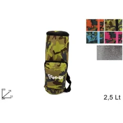 SACCA BORSA PORTA BOTTIGLIE TERMICA 2,5 LT MIMETICO SPIAGGIA MARE FREDDO CALDO