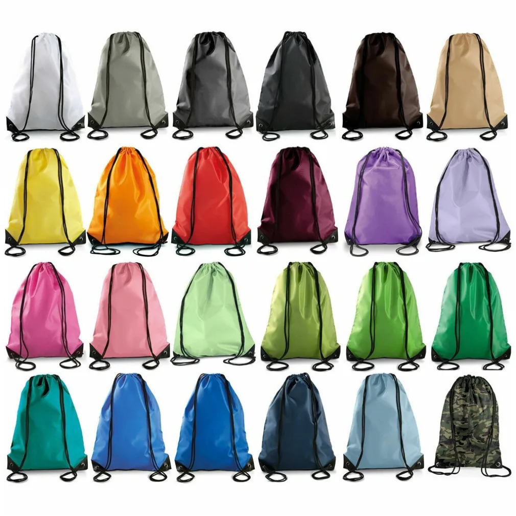 SACCA TINTA UNITA ZAINO CON CORDE ZAINETTO SCUOLA SPORT VIAGGI SACCA SPORT