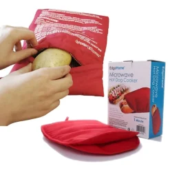 SACCHETTO PER COTTURA PATATE HOT DOG SACCO CUOCI AL FORNO A MICROONDE CUCINA