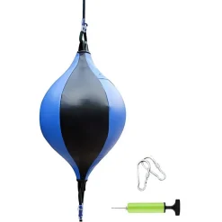 SACCO DA BOXE BORSA A SFERA A DOPPIA ESTREMITÀ IN PU PUNCH SPORT FITNESS ADULTI