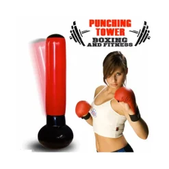 SACCO GONFIABILE BOXING TORRE JUMBO BOX PUNCHING SOFT TOWER KARATE FITBOXE 160cm