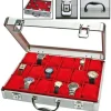 SAFE VALIGETTA PORTAOROLOGI 18 POSTI 18 OROLOGI VALIGETTA PORTAOROLOGI ALLUMINIO