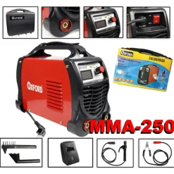 SALDATRICE INVERTER AD ELETTRODO 250 AMPERE CON ACCESSORI E DISPLAY AMPERAGGIO
