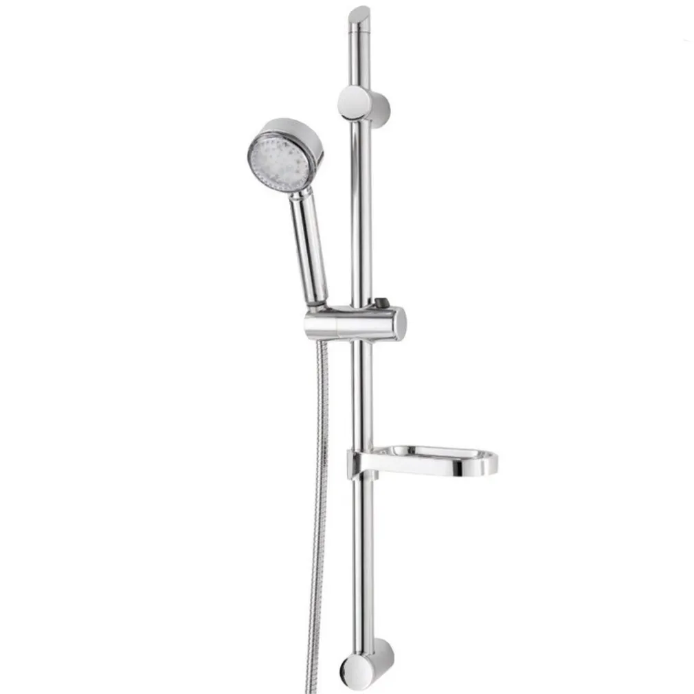 SALISCENDI ASTA CON SOFFIONE DOCCIA MONOFUNZIONE A LED CROMO RISPARMIO 40%