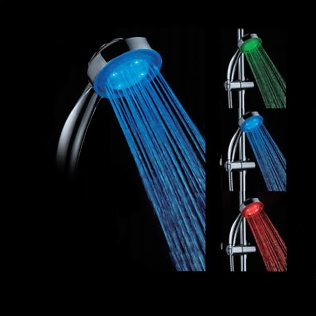 SALISCENDI ASTA CON SOFFIONE DOCCIA MONOFUNZIONE A LED CROMO RISPARMIO 40%