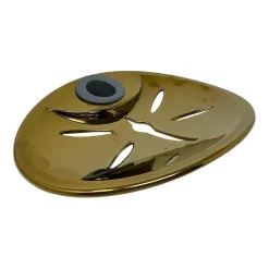 SALISCENDI BAGNO COLONNA DOCCIA MISCELATORE ORO SOFFIONE ROTONDO DOCCETTA 87306