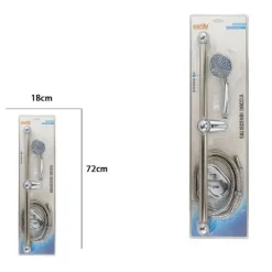 SALISCENDI DOCCIA BAGNO SOFFIONE DOCCETTA MULTIGETTO TUBO CON PORTASAPONE 69131