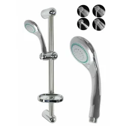 SALISCENDI DOCCIA CON SOFFIONE DOCCETTA MULTIGETTO ASTA CON PORTASAPONE 69132