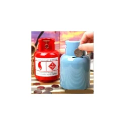 SALVADANAIO BOMBOLA PORTAMONETE CONTENITORE IDEA REGALO PORTA MONETE