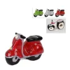 SALVADANAIO MOTO MOTORINO SCOOTER IN TERRACOTTA MONETE PORTA SOLDI RISPARMI