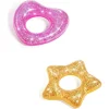 SALVAGENTE 91 CM GLITTER CIAMBELLA GONFIABILE DA MARE PISCINA STELLA CUORE 36141