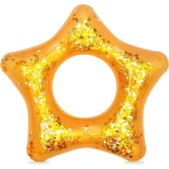 SALVAGENTE 91 CM GLITTER CIAMBELLA GONFIABILE DA MARE PISCINA STELLA CUORE 36141