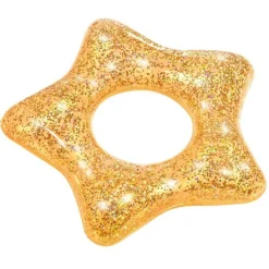 SALVAGENTE 91 CM GLITTER CIAMBELLA GONFIABILE DA MARE PISCINA STELLA CUORE 36141