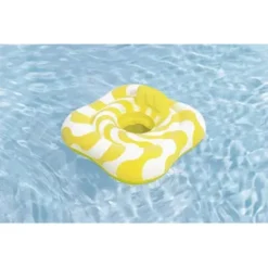 SALVAGENTE A MUTANDINA QUADRATO GONFIABILE SWIM SAFE COMFORT PLUSH GIALLO 79X79CM 32298