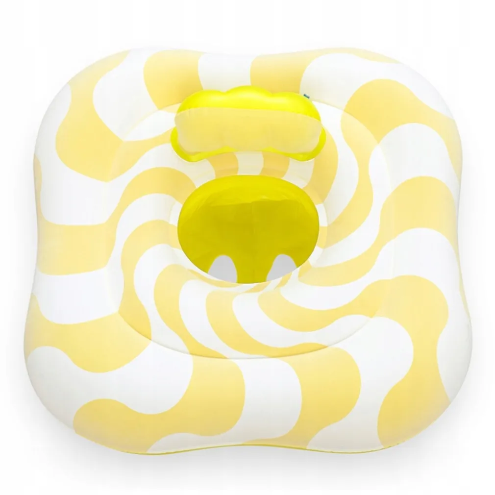 SALVAGENTE A MUTANDINA QUADRATO GONFIABILE SWIM SAFE COMFORT PLUSH GIALLO 79X79CM 32298