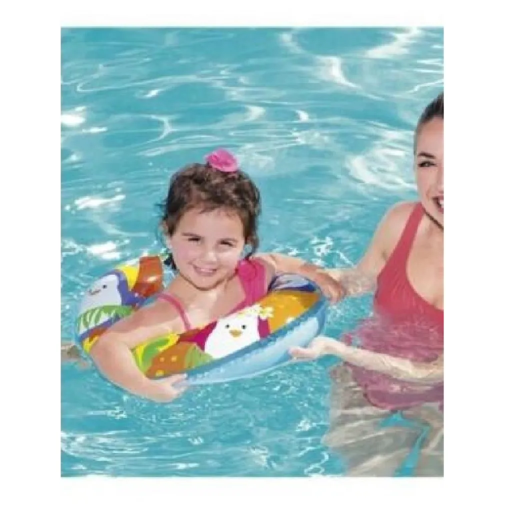 SALVAGENTE AVVENTURE MARINE GONFIABILE 51CM PISCINA BAMBINI ESTATE 36113 3COLORI