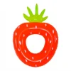 SALVAGENTE CIAMBELLA GONFIABILE ANELLO FORMA DI FRAGOLA 76X101CM MARE PISCINA 016099