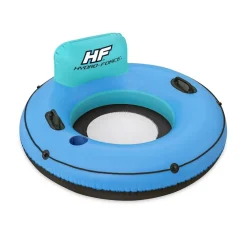 SALVAGENTE CIAMBELLA GONFIABILE POLTRONA CON MANIGLIE PORTABICCHIERI CORDA 43108