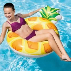 SALVAGENTE CIAMBELLA GONFIABILE ANANAS 117 X 86 CM MARE PISCINA SPIAGGIA