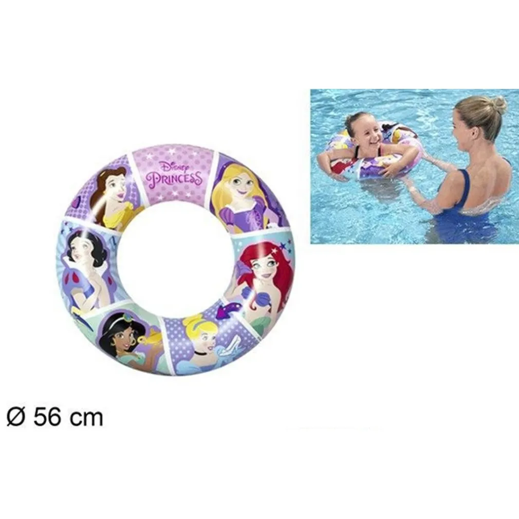 SALVAGENTE CIAMBELLA GONFIABILE PER BAMBINI CON GRAFICA PRINCIPESSE DISNEY Ø56CM 016125