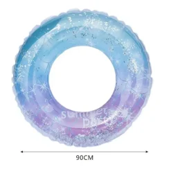 SALVAGENTE CIAMBELLA NUOTO GONFIABILE PER BAMBINI GALLEGGIANTE PISCINA 90CM 15590