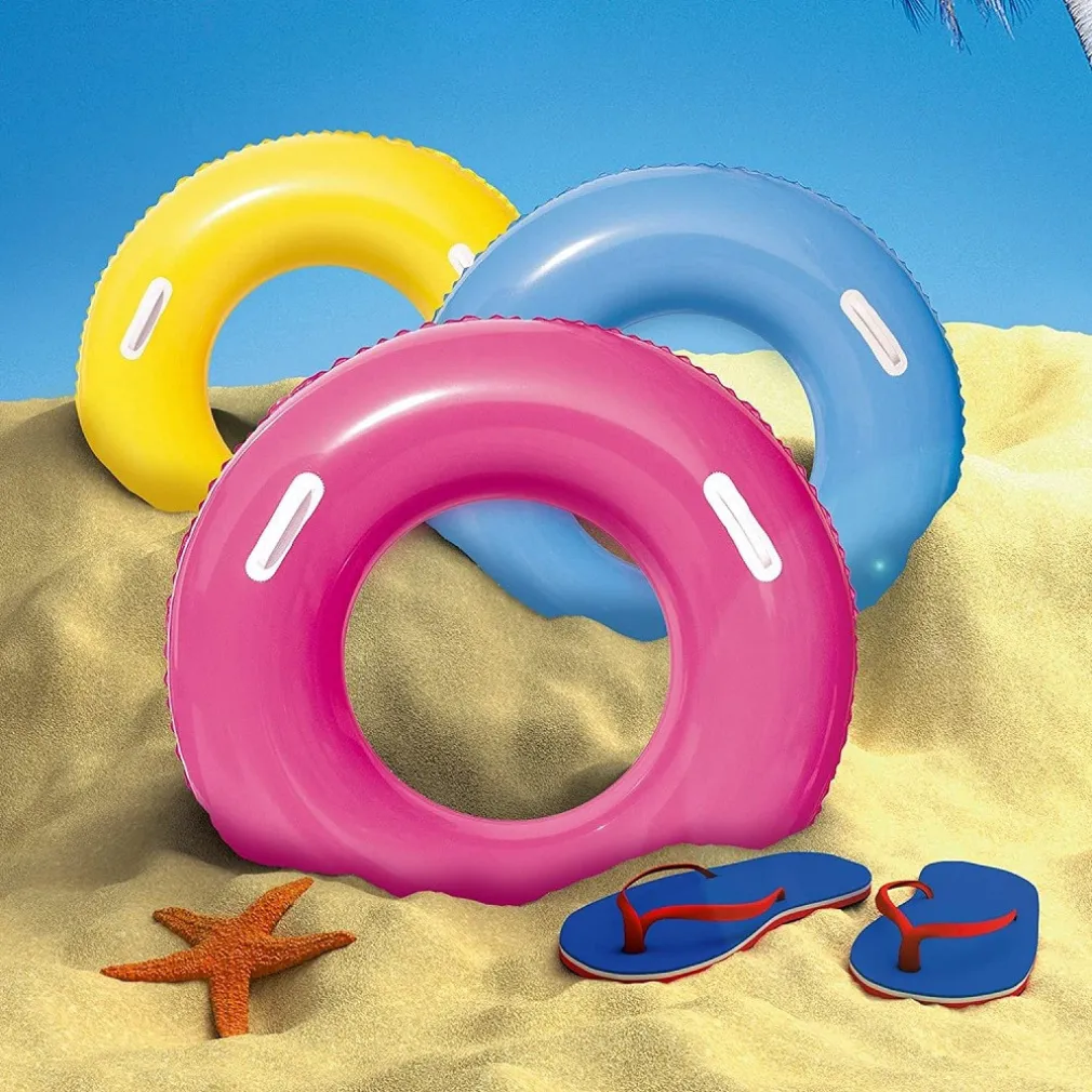 SALVAGENTE COLORATO CIAMBELLA CON MANIGLIE 36084 PER MARE PISCINA 91 CM 3 COLORI