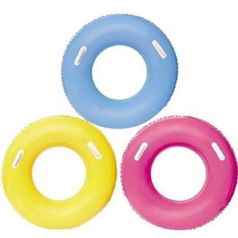 SALVAGENTE COLORATO CIAMBELLA CON MANIGLIE 36084 PER MARE PISCINA 91 CM 3 COLORI