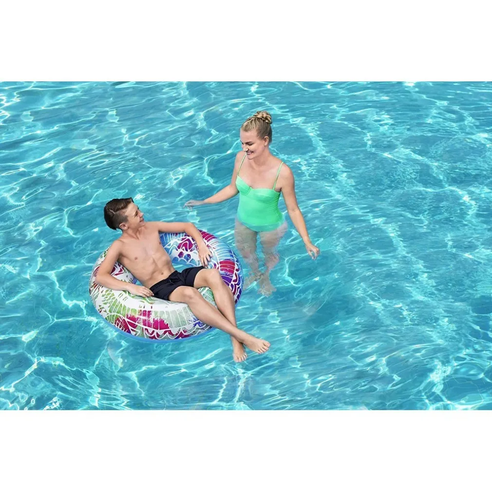 SALVAGENTE COLORATO 91CM CON MANIGLIE PISCINA MARE ESTATE COLORI ASSORTITI 36084B