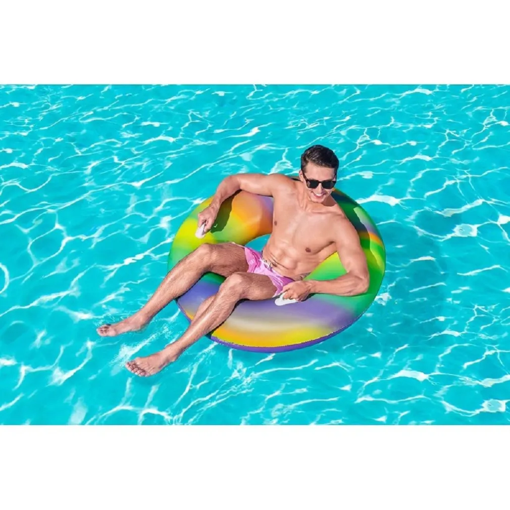 SALVAGENTE FASHION RAINBOW STAMPA MULTICOLORE 119 CM CON MANIGLIE PISCINA 36352