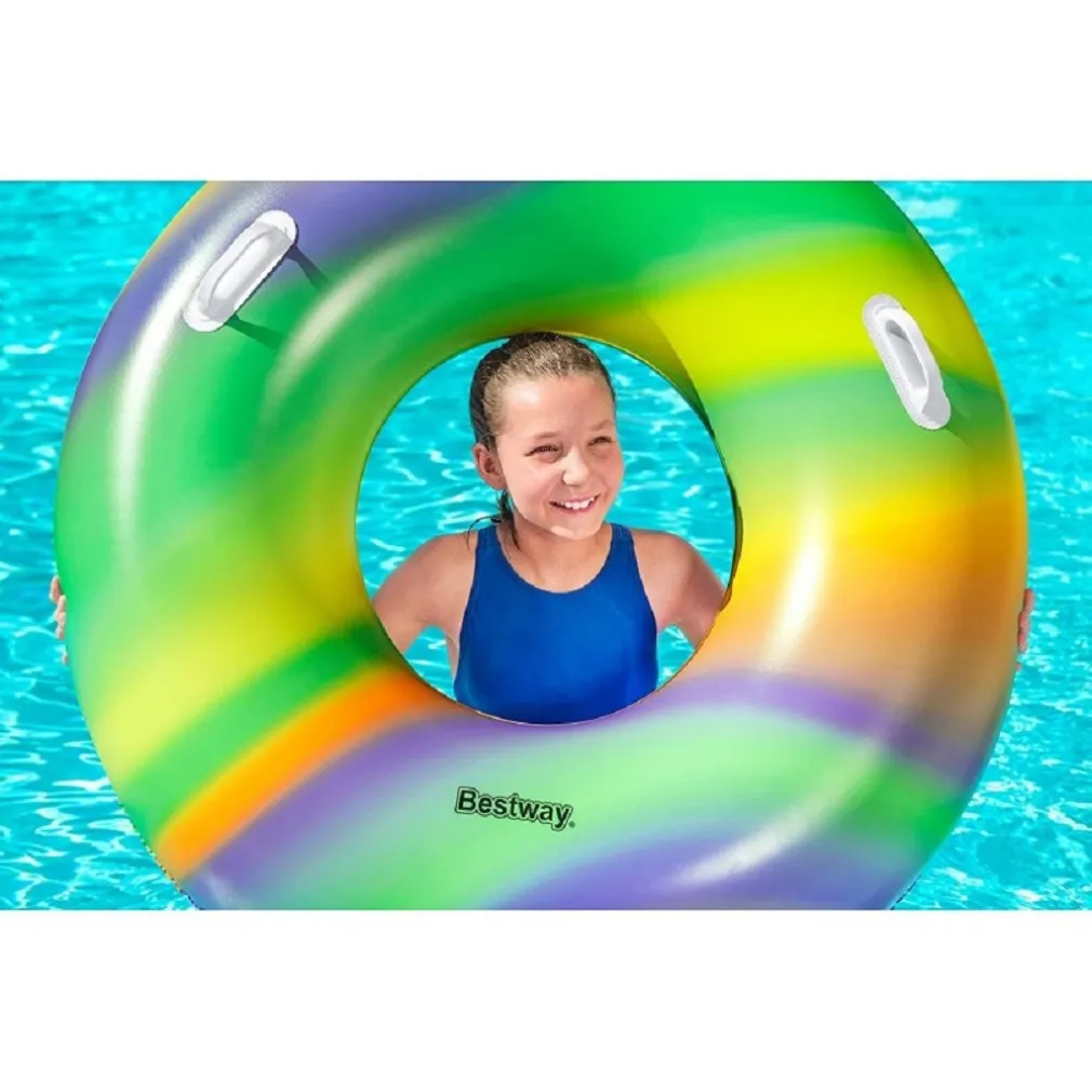 SALVAGENTE FASHION RAINBOW STAMPA MULTICOLORE 119 CM CON MANIGLIE PISCINA 36352